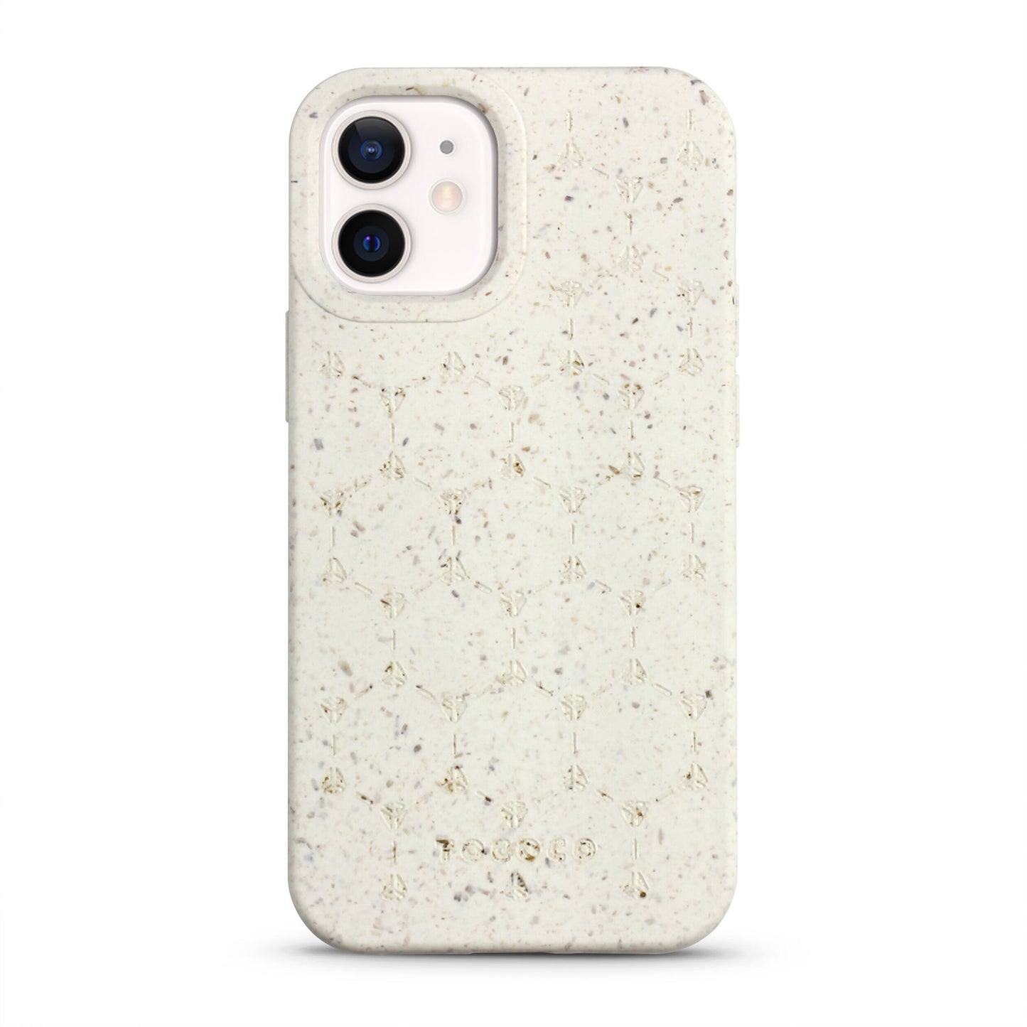 Tococo Beehive Logo White Compostable iPhone 12 Mini Case