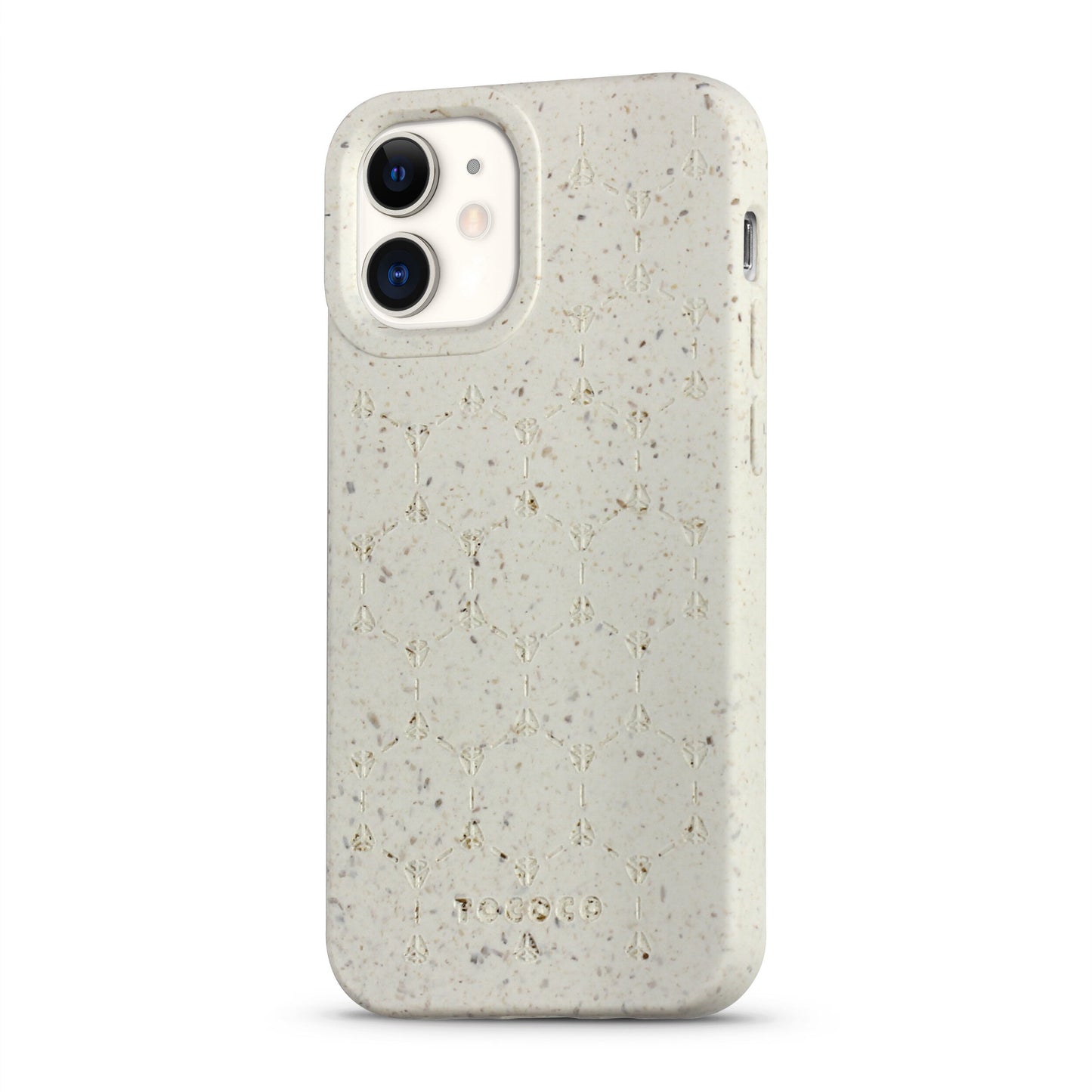 Tococo Beehive Logo White Compostable iPhone 12 Mini Case