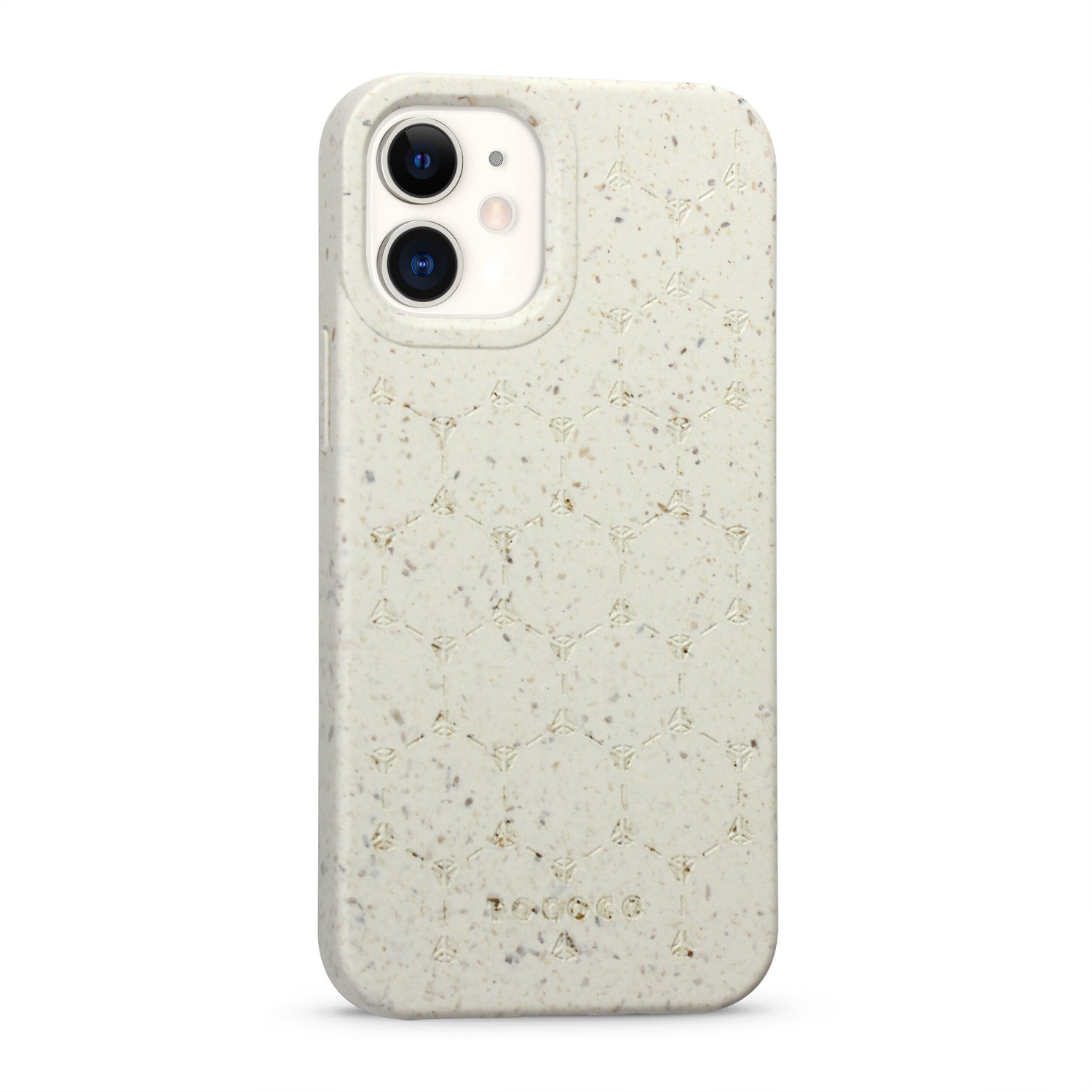 Tococo Beehive Logo White Compostable iPhone 12 Case