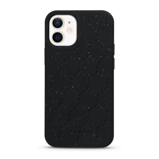 Tococo Beehive Logo Black Compostable iPhone 12 Case