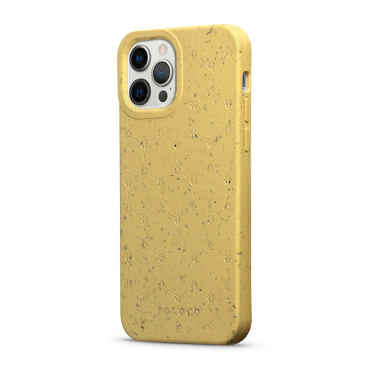 Tococo Beehive Logo Yellow Compostable iPhone 12 Pro Case
