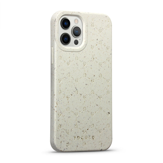 Tococo Beehive Logo White Compostable iPhone 12 Pro Case